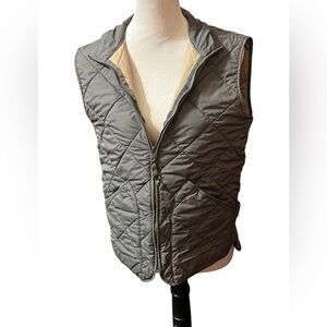 J Crew Vest Green Pit/Pit 21 Length 24 Sm Knick on Pocket